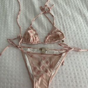 Pink Burberry bikini